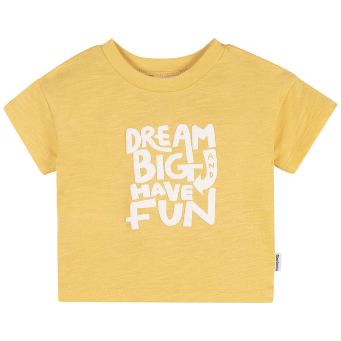 3-Pack Baby & Toddler Boys Blue, Gray and Yellow Short Sleeve T-Shirts tops Gerber®