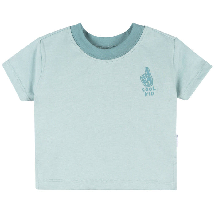 3-Pack Baby & Toddler Boys Blue and Gray Short Sleeve T-Shirts tops Gerber®