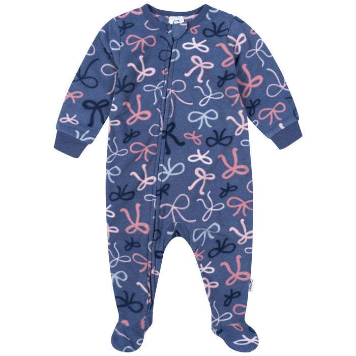 3-Pack Baby & Toddler Girls Cherries Footless Fleece Pajamas Sleepwear Gerber®