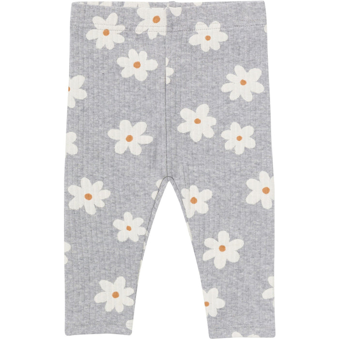 3-Pack Baby & Toddler Girls Gray Flowers, Cream and Black Textured Leggings bottoms Gerber®