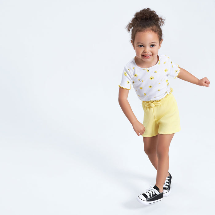 3-Pack Baby & Toddler Girls Picnic Day Dreams Pull-On Knit Shorts-Gerber Childrenswear