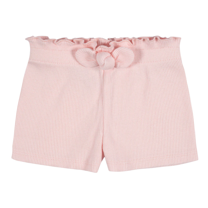 3-Pack Baby & Toddler Girls Sweet Florals Pull-On Knit Shorts-Gerber Childrenswear