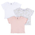 3-Pack Baby & Toddler Girls Sweet Florals Short Sleeve Tees-Gerber Childrenswear