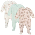 3-Pack Baby & Toddler Neutral Bears Footed Fleece Pajamas Sleepwear Gerber®