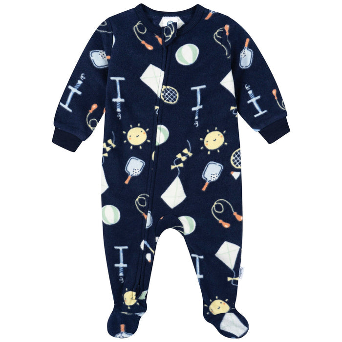 3-Pack Baby & Toddler Neutral Playtime Footed Fleece Pajamas Sleepwear Gerber®