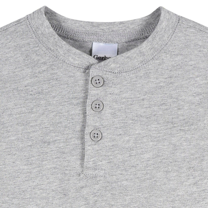 3-Pack Infant & Toddler Boys Black/White/Grey Long Sleeve Shirts Tops Gerber®