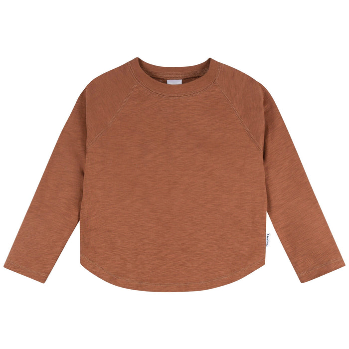 3-Pack Infant & Toddler Boys Green/Brown/Blue Long Sleeve Shirts Tops Gerber®