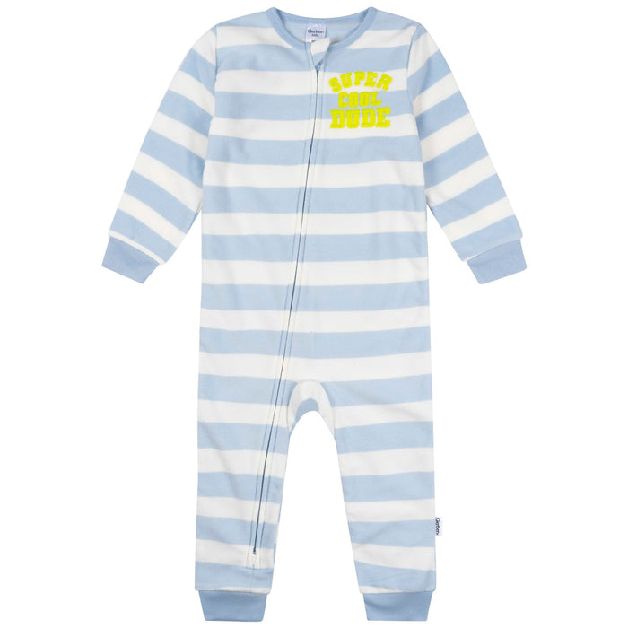 3-Pack Baby & Toddler Boys Trucks Footless Fleece Pajamas Sleepwear Gerber®