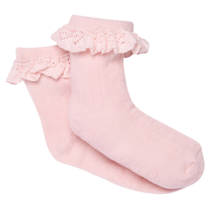 3-Pack Toddler Girls Pink Lace Socks socks modern moments™ by Gerber®