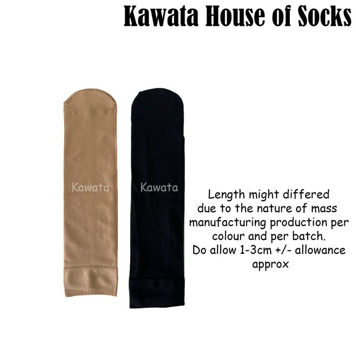 3 Pairs Value Pack Opaque Crew Stockings