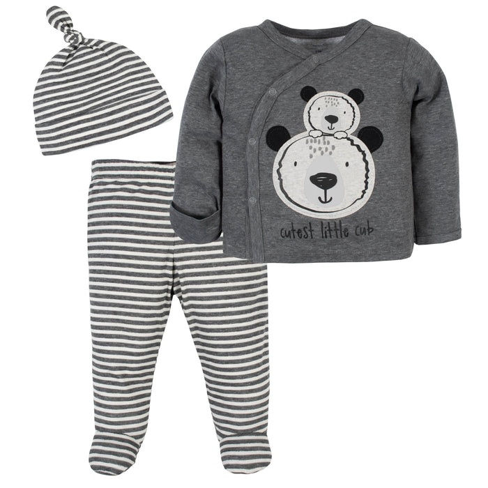 3-Piece Baby Boys Bear Take Me Home Set