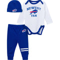3-Piece Baby Boys Buffalo Bills Bodysuit, Active Pant and Cap Outfits & Sets NFL