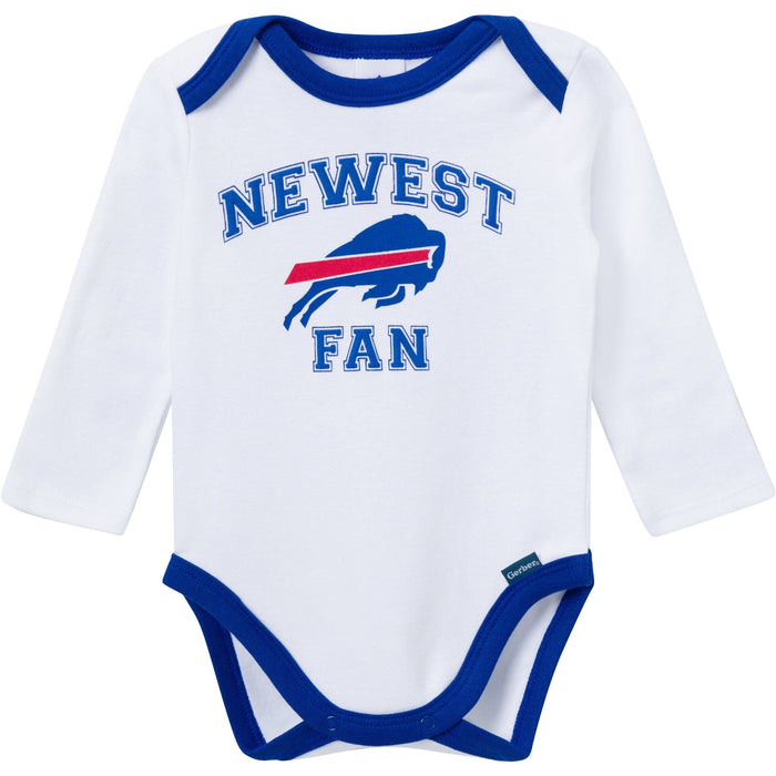3-Piece Baby Boys Buffalo Bills Bodysuit, Active Pant and Cap Outfits & Sets NFL