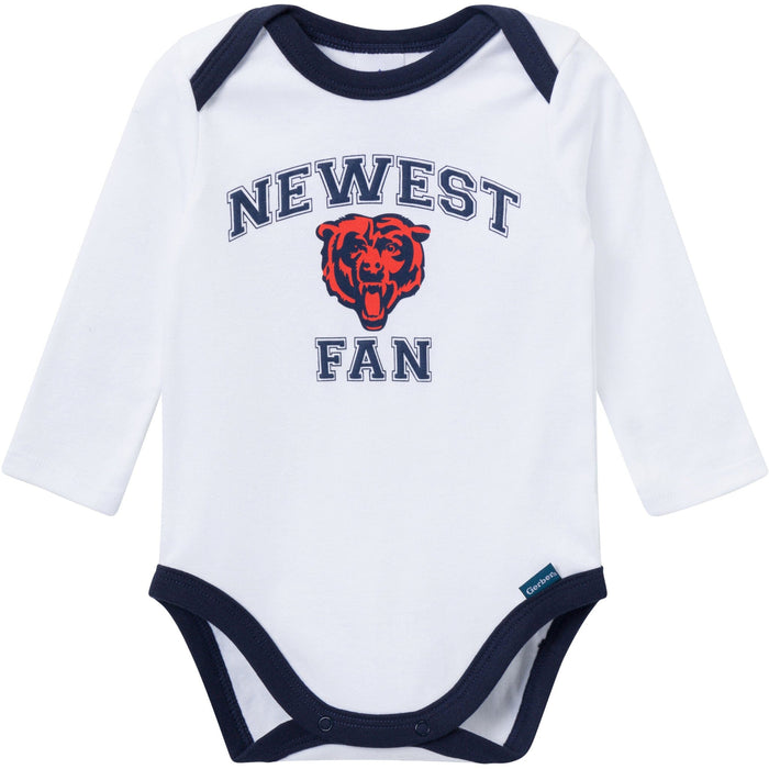 3-Piece Baby Boys Chicago Bears Bodysuit, Active Pant and Cap Outfits & Sets NFL