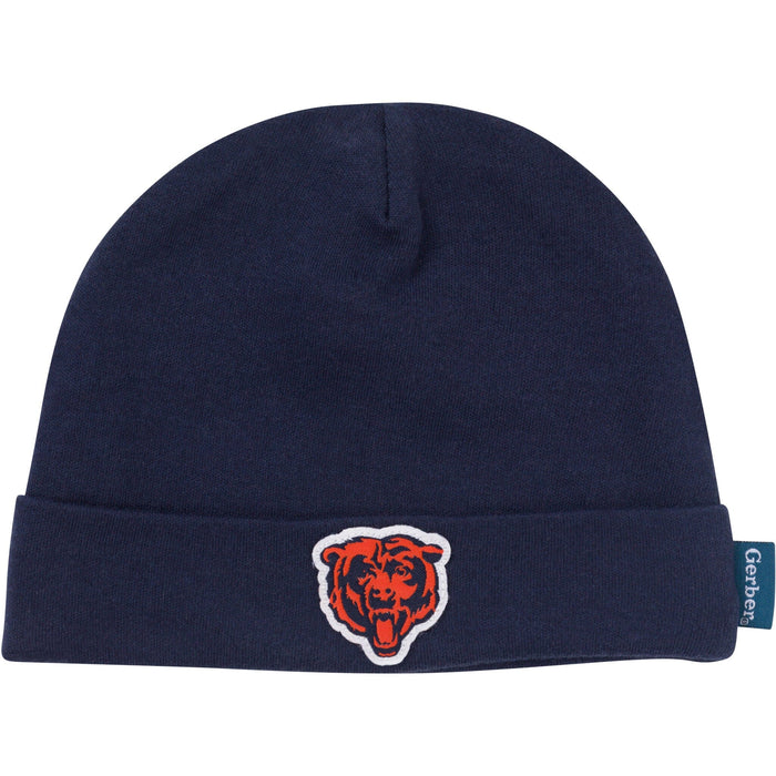 3-Piece Baby Boys Chicago Bears Bodysuit, Active Pant and Cap Outfits & Sets NFL