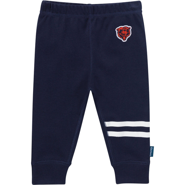 3-Piece Baby Boys Chicago Bears Bodysuit, Active Pant and Cap Outfits & Sets NFL