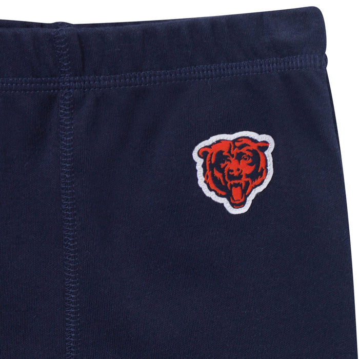 3-Piece Baby Boys Chicago Bears Bodysuit, Active Pant and Cap Outfits & Sets NFL