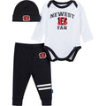3-Piece Baby Boys Cincinatti Bengals Bodysuit, Active Pant and Cap Outfits & Sets NFL