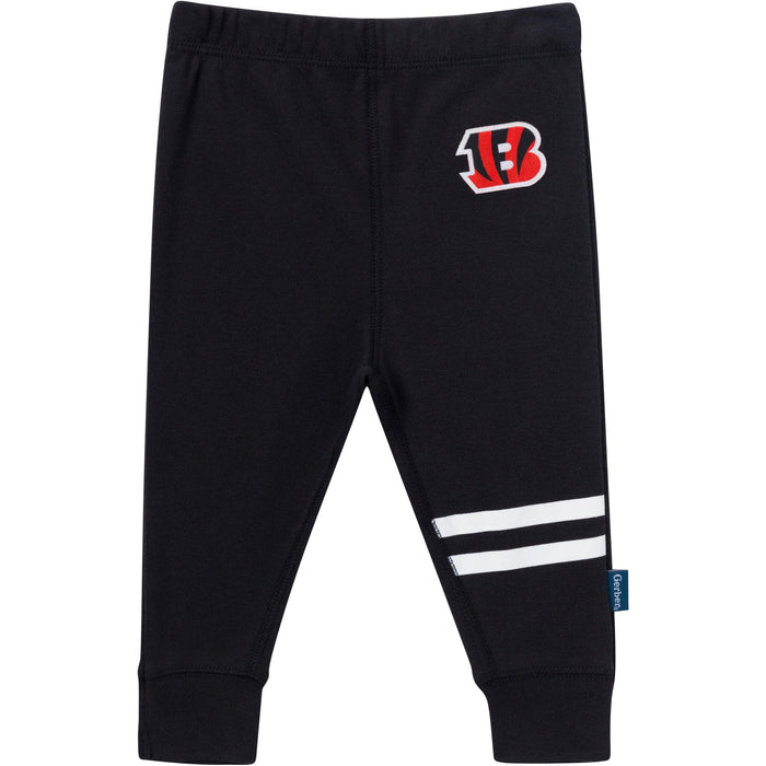 3-Piece Baby Boys Cincinatti Bengals Bodysuit, Active Pant and Cap Outfits & Sets NFL