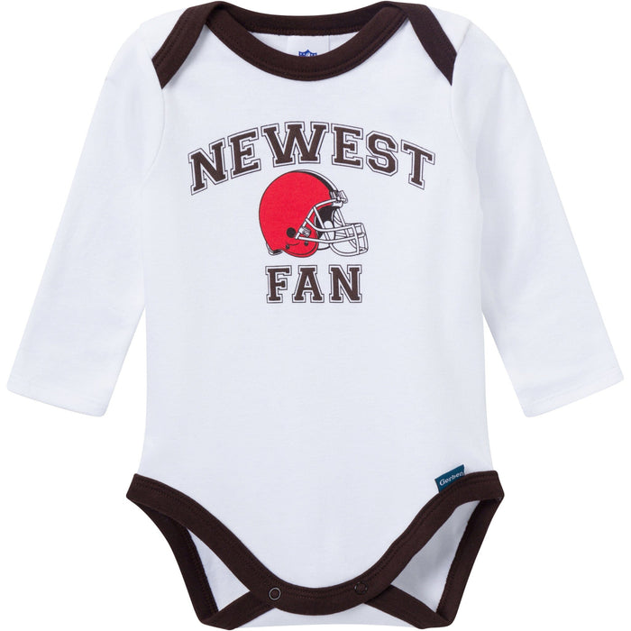3-Piece Baby Boys Cleveland Browns Bodysuit, Active Pant and Cap Outfits & Sets NFL