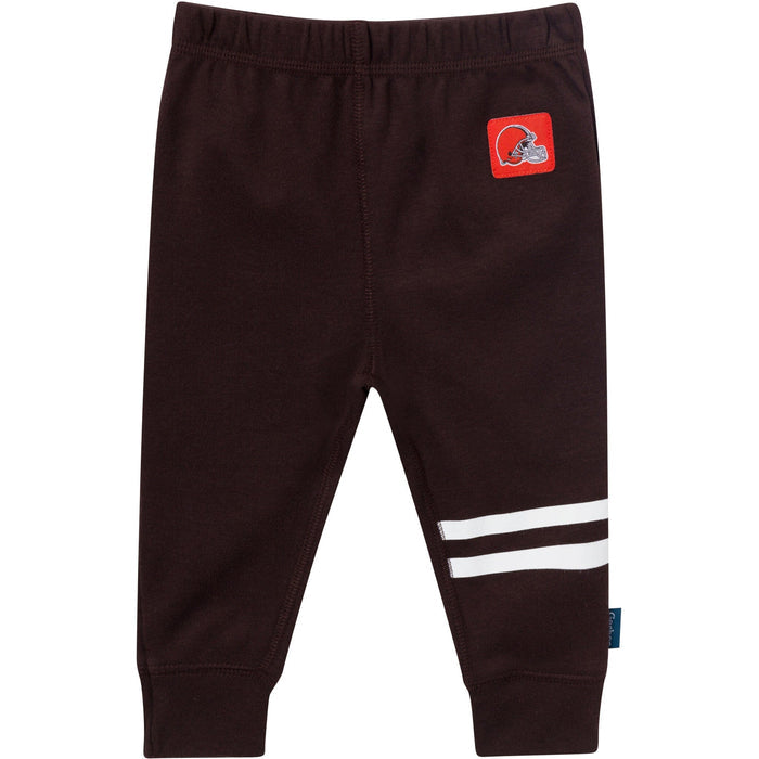 3-Piece Baby Boys Cleveland Browns Bodysuit, Active Pant and Cap Outfits & Sets NFL