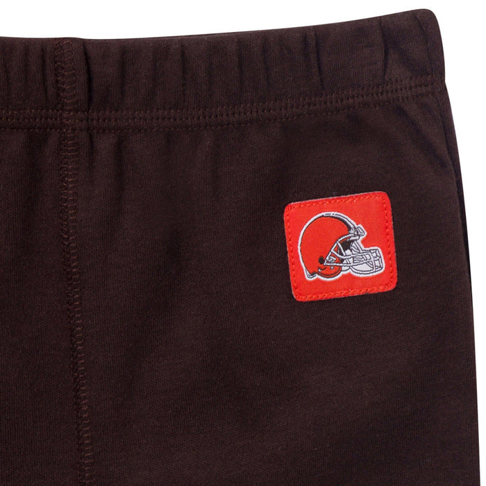 3-Piece Baby Boys Cleveland Browns Bodysuit, Active Pant and Cap Outfits & Sets NFL