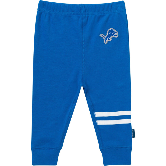 3-Piece Baby Boys Detroit Lions Bodysuit, Active Pant and Cap Outfits & Sets NFL