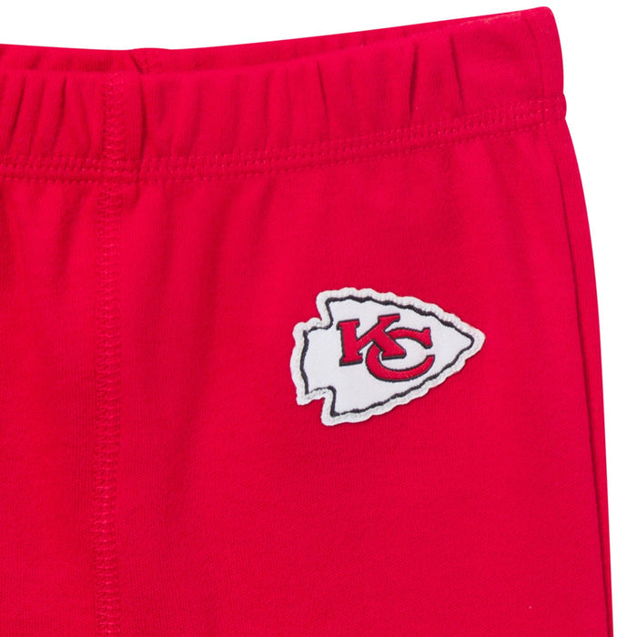 3-Piece Baby Boys Kansas City Chiefs Bodysuit, Active Pant and Cap Outfits & Sets NFL