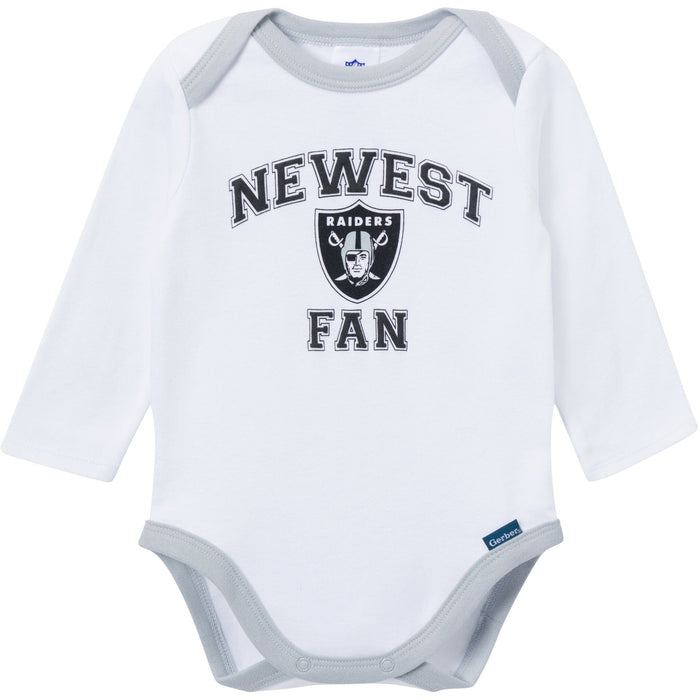 3-Piece Baby Boys Las Vegas Raiders Bodysuit, Active Pant and Cap Outfits & Sets NFL