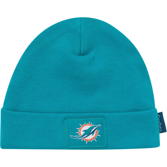 3-Piece Baby Boys Miami Dolphins Bodysuit, Active Pant and Cap Outfits & Sets NFL