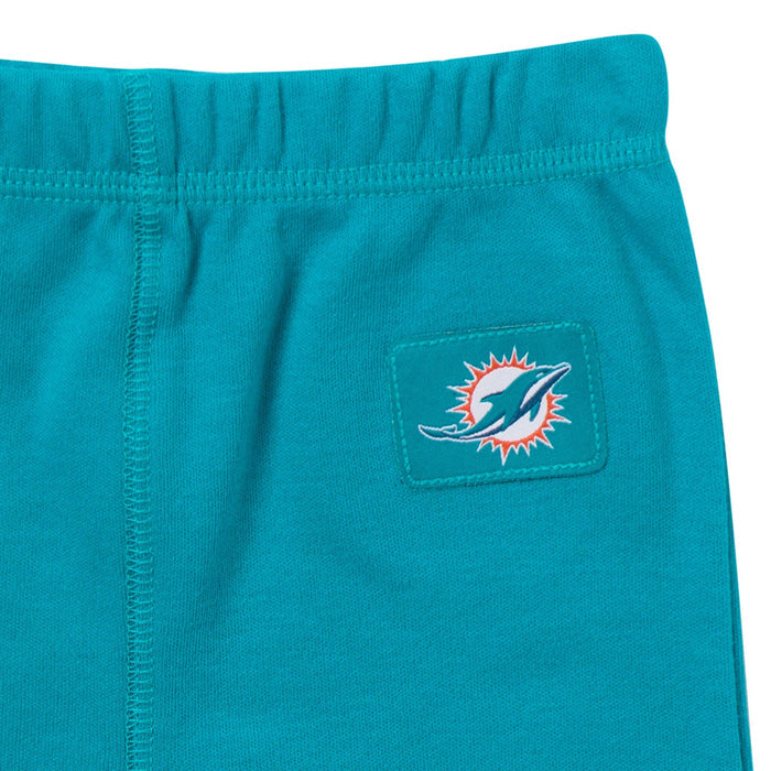 3-Piece Baby Boys Miami Dolphins Bodysuit, Active Pant and Cap Outfits & Sets NFL