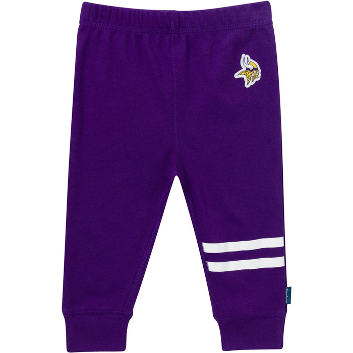 3-Piece Baby Boys Minnesota Vikings Bodysuit, Active Pant and Cap Outfits & Sets NFL