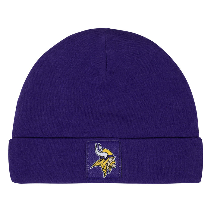 Minnesota Vikings 3-Piece Baby Boys Bodysuit, Pant, and Cap Set-Gerber Childrenswear