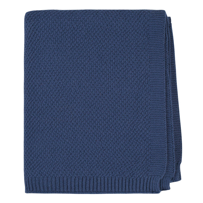 3-Piece Baby Boys Navy Knit Outfit & Blanket Set-Gerber Childrenswear