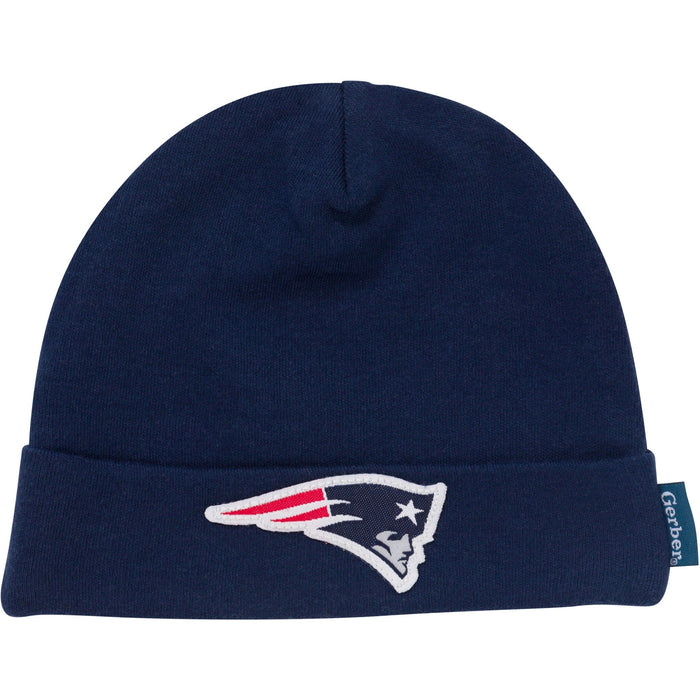 3-Piece Baby Boys New England Patriots Bodysuit, Active Pant and Cap Outfits & Sets NFL