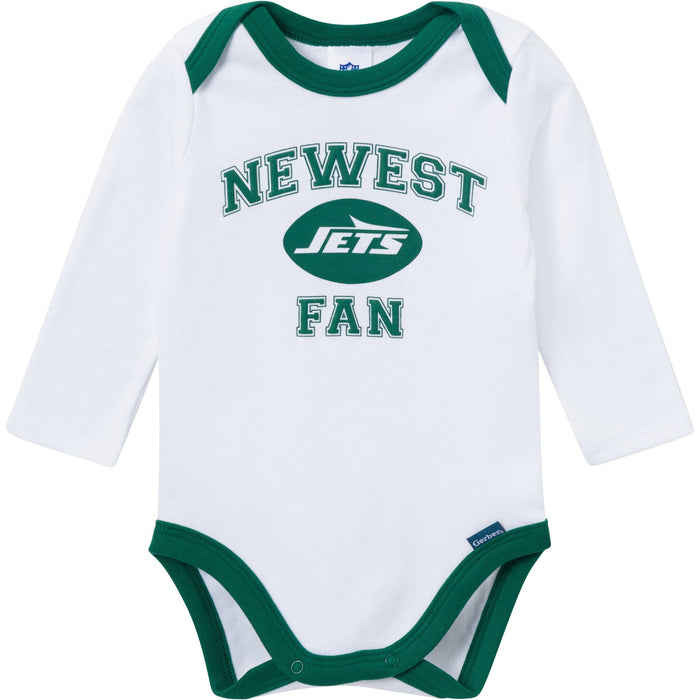 3-Piece Baby Boys New York Jets Bodysuit, Active Pant and Cap Outfits & Sets NFL