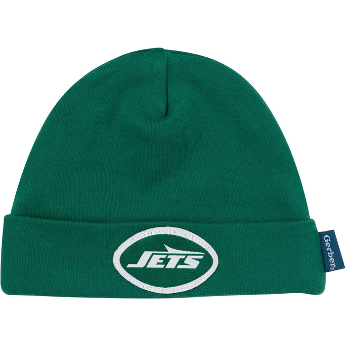 3-Piece Baby Boys New York Jets Bodysuit, Active Pant and Cap Outfits & Sets NFL