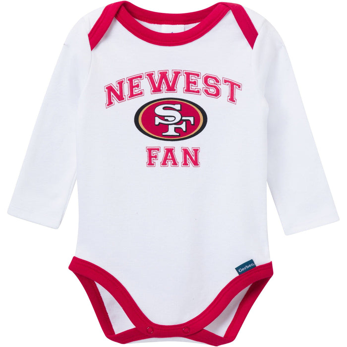 3-Piece Baby Boys 49Ers Bodysuit, Active Pant and Cap Outfits & Sets NFL