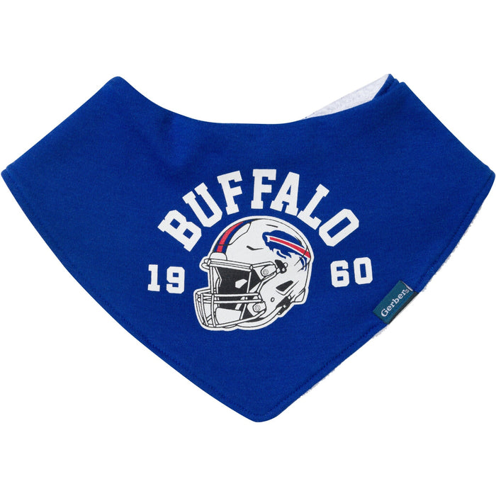 3-Pack Baby Neutral Buffalo Bills Bibs and Burp Cloth Set NFL NFL