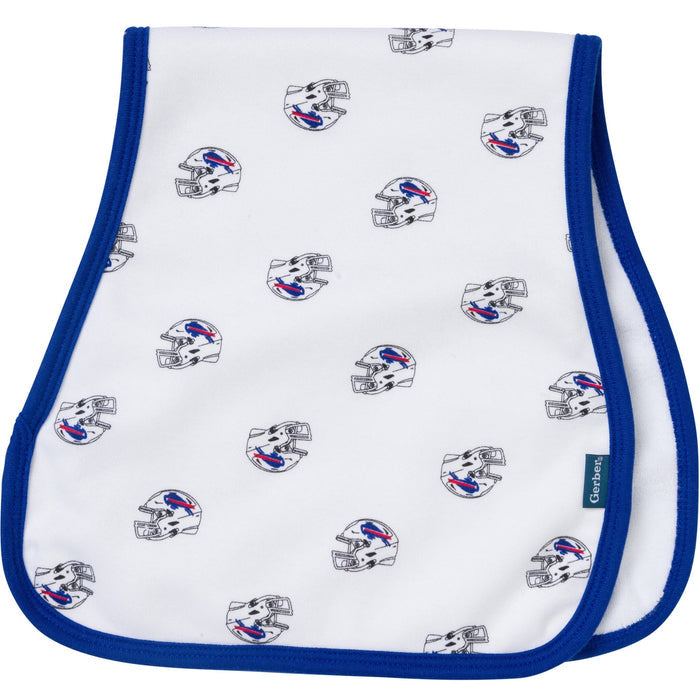 3-Pack Baby Neutral Buffalo Bills Bibs and Burp Cloth Set NFL NFL