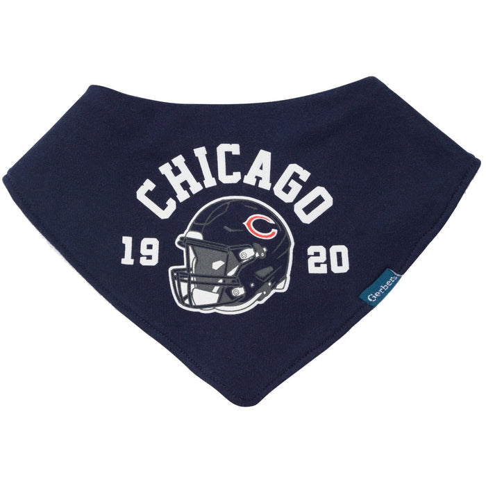 3-Pack Baby Neutral Chicago Bears Bibs and Burp Cloth Set NFL NFL