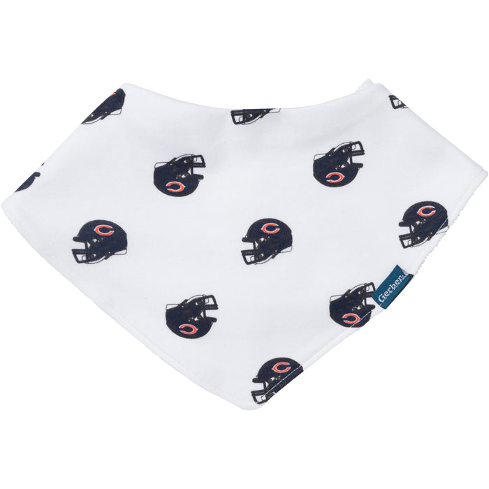 3-Pack Baby Neutral Chicago Bears Bibs and Burp Cloth Set NFL NFL