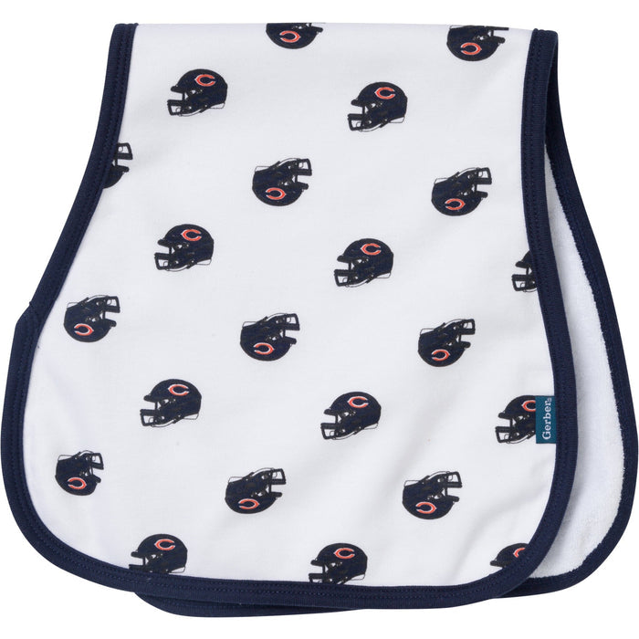 3-Pack Baby Neutral Chicago Bears Bibs and Burp Cloth Set NFL NFL