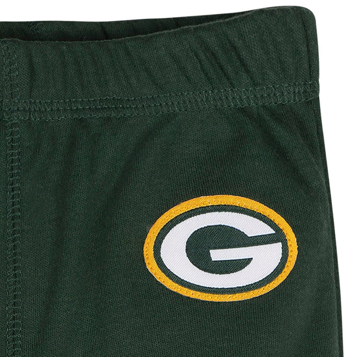 3-Piece Baby Girls Green Bay Packers Bodysuit, Pants & Headband Set Outfits & Sets NFL
