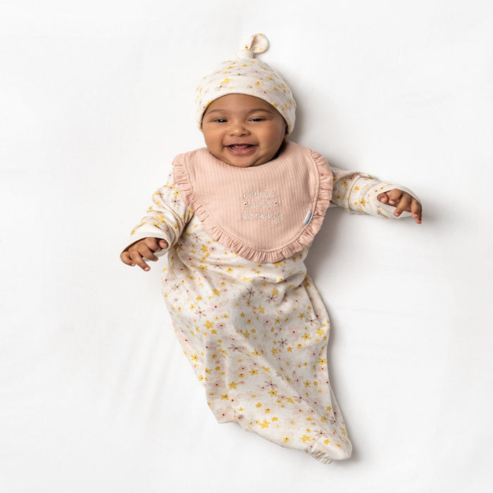 3-Piece Baby Girls Pear Floral Gown Set sleepwear Gerber®