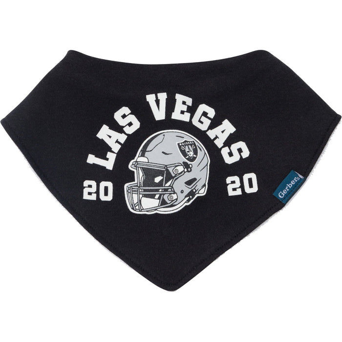 3-Pack Baby Neutral Las Vegas Raiders Bibs and Burp Cloth Set NFL NFL