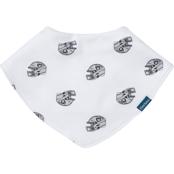 3-Pack Baby Neutral Las Vegas Raiders Bibs and Burp Cloth Set NFL NFL