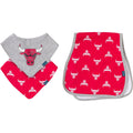 3-Piece Baby Neutral Chicago Bulls Bandana Bib and Burp Cloth Set Accessories Gerber®