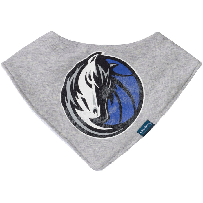 3-Piece Baby Neutral Dallas Mavericks Bandana Bib and Burp Cloth Set Accessories Gerber®