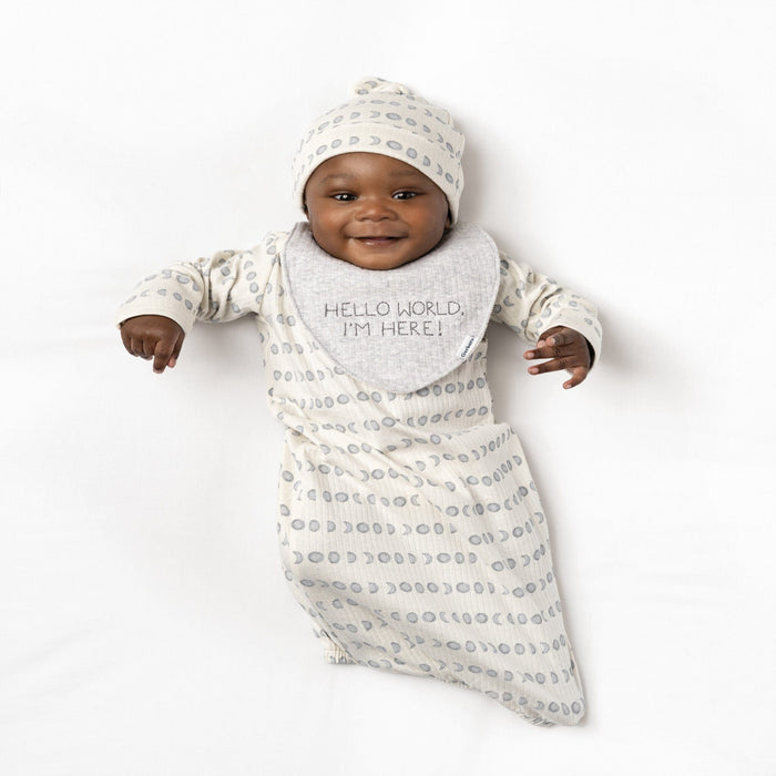 3-Piece Baby Neutral Moons Gown Set sleepwear Gerber®